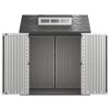 Rubbermaid 7x7 Foot Plastic Backyard Outdoor Storage Shed with 180 Degree Doors, Enhanced Airflow Ventilation, and Simple Installation, Gray - 3 of 4