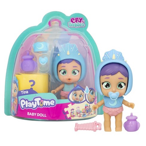 Cry Babies PlayTime Day Care Tina Baby Figures 5 Surprises Accessories Great Gift for Kids Ages 4