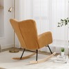 Racxily Teddy Rocking Gilder Nursery Chair For Living Room Indoor - 2 of 4