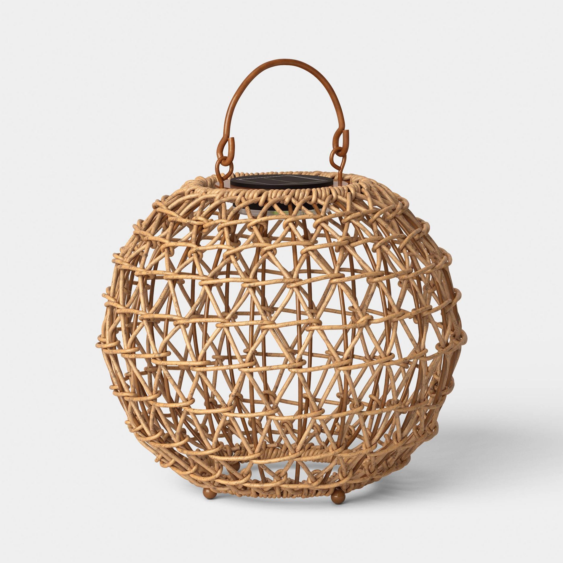 Open Weave LED Outdoor Lantern Beige - Threshold™