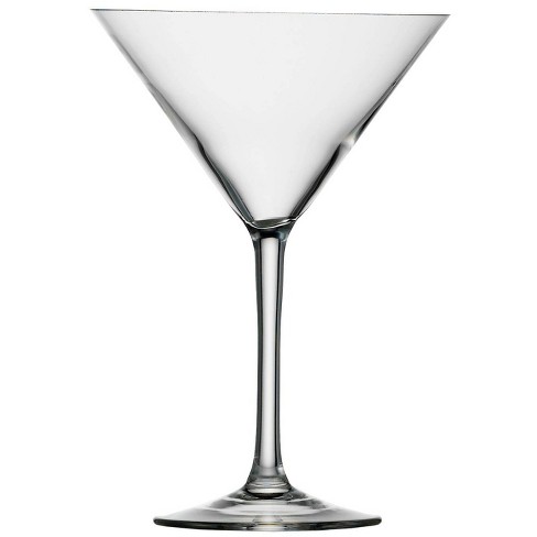 JoyJolt Carre Square Martini Glass 8 oz. Cocktail Glass (Set of 2)