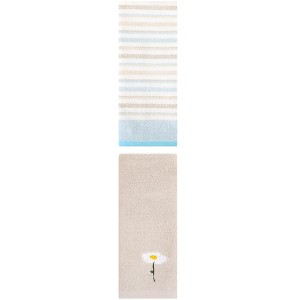 REGALWOVEN Cotton Decorative Hand Towel Set for Bathroom 13" x 30"/13" x 27" 2 Pcs - 1 of 4