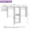 Aheaplus Walk-In Closet Organizer with 7 Hanging Rods, 119.4" Closet System with Shelves - 4 of 4