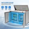 48 in. 13.1 Cu.Ft. 320W 115V Silver Refrigerated Salad Sandwich Prep Table - 2 of 4