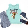 The Juniper Shop Play Ball Baseball Bear Youth Tank Top - 3 of 4