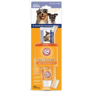 Arm & Hammer Complete Care Adult Dog Dental Kit - 2.5oz/2ct - 1 of 3