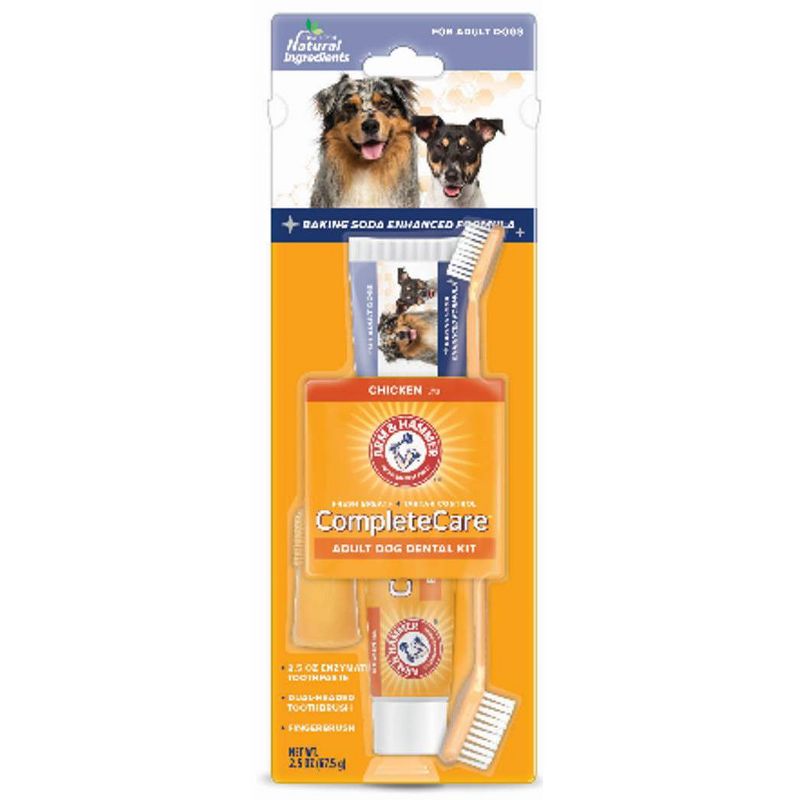 Arm &#38; Hammer Complete Care Adult Dog Dental Kit - 2.5oz/2ct, 1 of 4