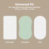 KeaBabies Organic Bassinet Sheet for Baby Girls, Boys, 2-Pack Soothe Bassinet Fitted Sheets, Bedside Bassinet Mattress Sheet - 3 of 4