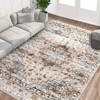 5x7 Area Rug, Machine Washable Rugs for Bedroom, Vintage Distressed Accent Rug, Stain Resistant Throw Kitchen Rugs with Non Slip Backing, Traditional - 4 of 4