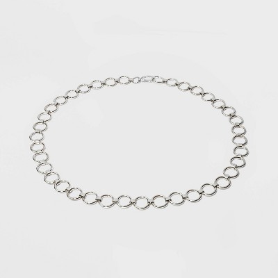 Women's Silver Chain Belt - Wild Fable™ Silver S