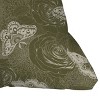 18"x18" Deny Designs Avenie Midnight Blooms Shaded Lichen Square Outdoor Throw Pillow Green - 2 of 4