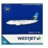 Boeing 737-600 Commercial Aircraft "Westjet Airlines" (C-GWSL) White with Blue Tail 1/400 Diecast Model Airplane by GeminiJets - 4 of 4