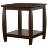 Chic Crate-Modern Farmhouse Entryway End Table - Lower Shelf with Storage, Mixed Materials (Oak + Metal) for Living Room & Entryway (Cappuccino) - 3 of 4