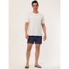 Lars Amadeus Men's Summer Beach Solid Color Mesh Lining Drawstring Waist Swim Shorts - 3 of 4