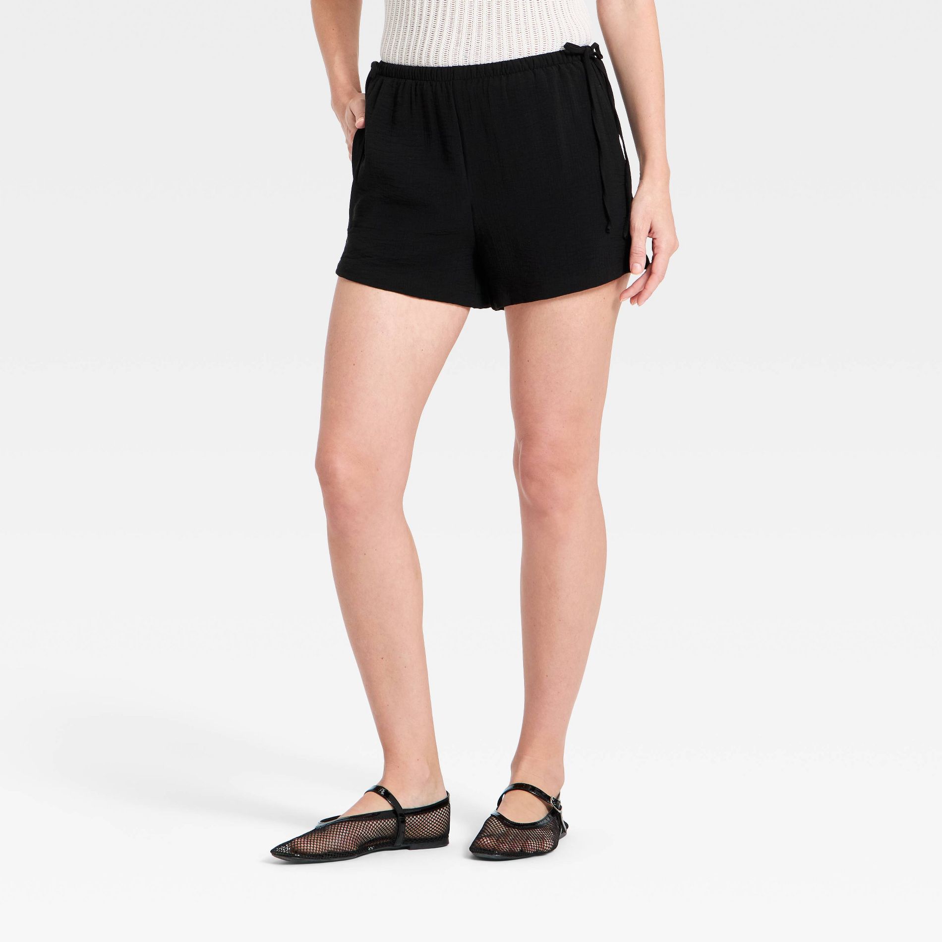 Women's Low-Rise Modern Gauze Shorts - A New Day™