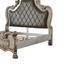 Acme Furniture Queen 92" Dresden Synthetic Leather Bed Vintage Bone White Finish - 4 of 4