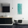 Stupell Industries Bathroom Rules on Turquoise, 17" x 40" - 2 of 4