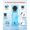 VEVOR Hydration Backpack, 15L Insulated Hydration Pack Backpack with 3L TPU Water Bladder, Hiking Water Backpack with Storage for Men Women, Black - 3 of 4
