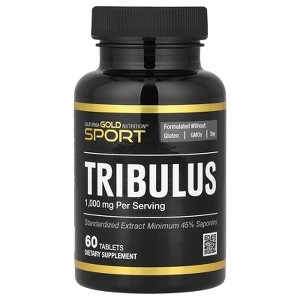 California Gold Nutrition Sport, Tribulus, 1,000 mg, 60 Tablets - 1 of 3