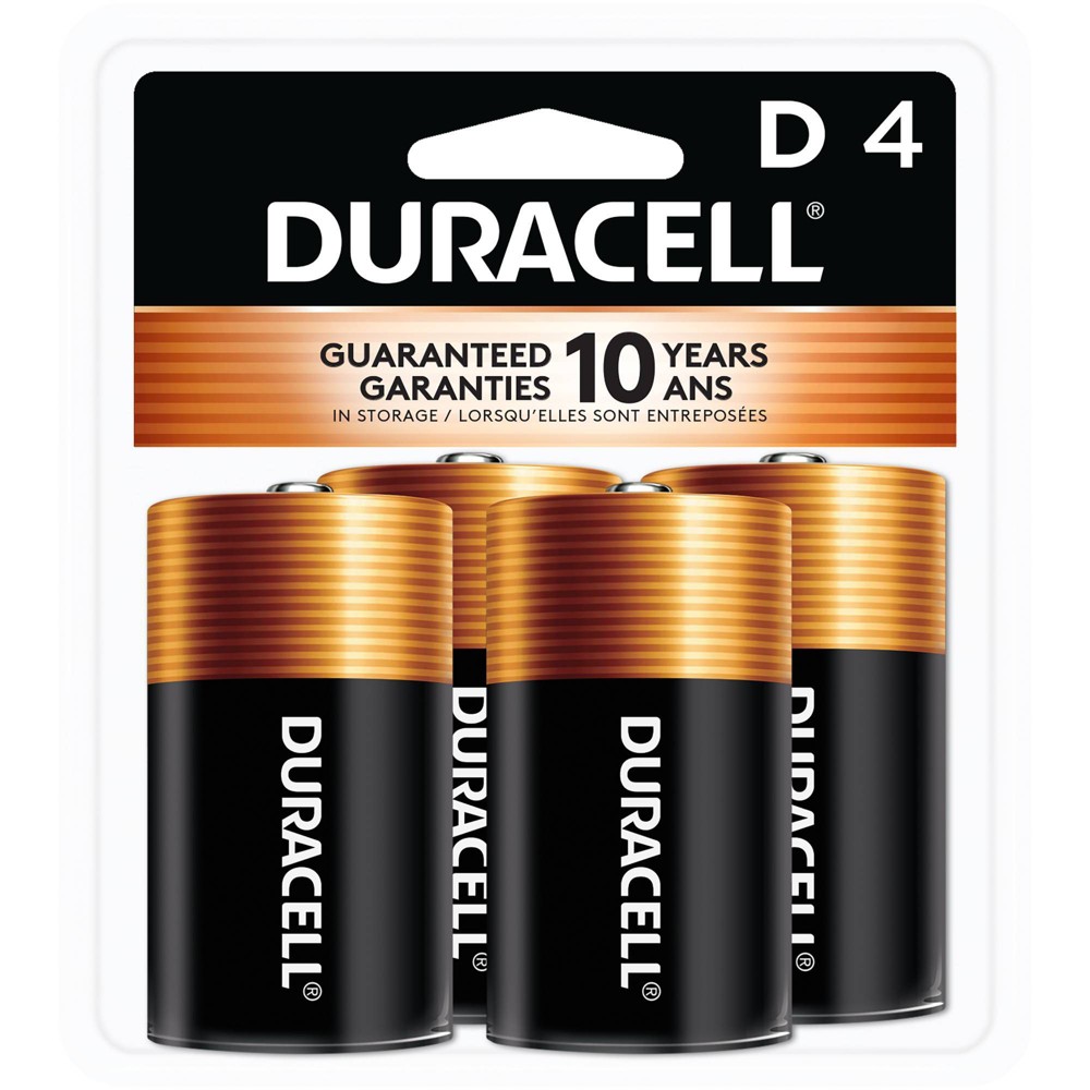 UPC 041333430010 product image for Duracell Coppertop D Batteries - 4pk Alkaline Battery | upcitemdb.com