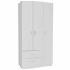 Chery Life Austral 3 Door Armoire with Drawers, Shelves, and Hanging Rod - 2 of 4