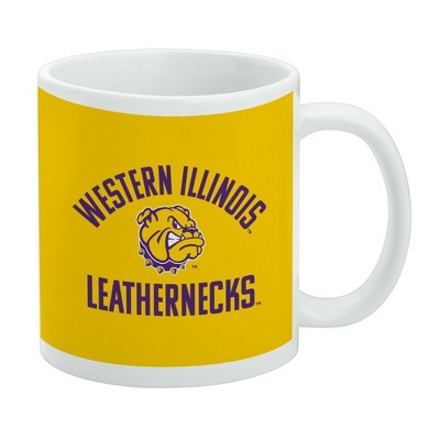 Western Illinois Leatherneck Ceramic Coffee Mug Novelty Gift Mugs for Coffee Tea and Hot Drinks 11oz White