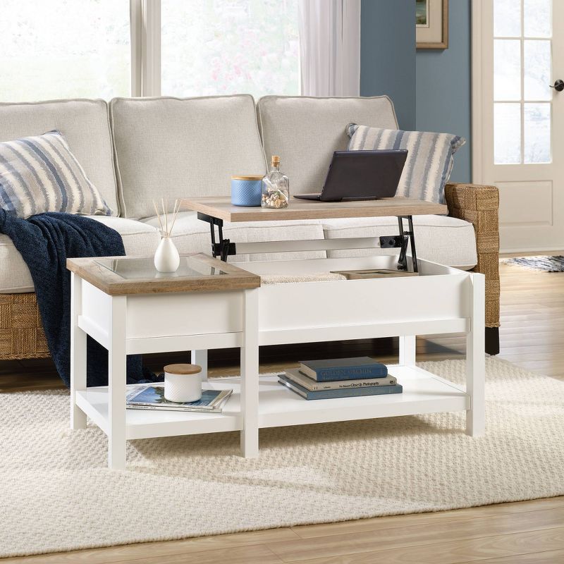Cottage Road Lift Top Coffee Table Soft White - Sauder, 4 of 7