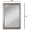 Chloe Lighting Reflection Contemporary Silver Finish Rectangle Framed Wall Mirror 35" Width - 4 of 4