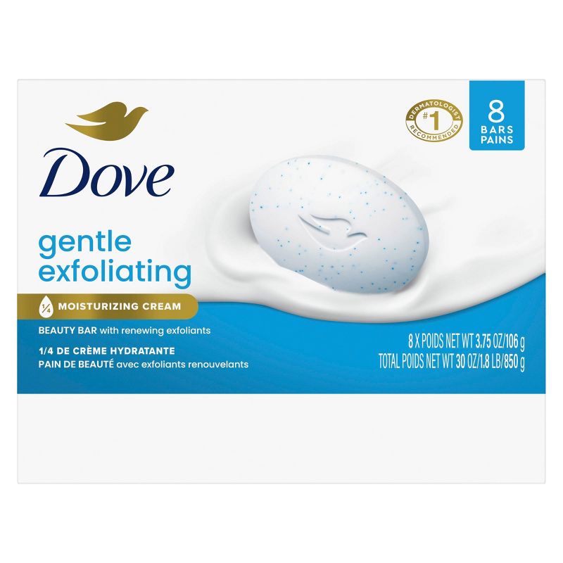 Dove Beauty Gentle Exfoliating Beauty Bar Soap, 4 of 13