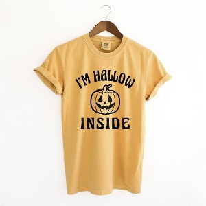Simply Sage Market Women's I'm Hallow Inside Short Sleeve Garment Dyed Tee - 1 of 4