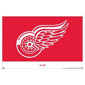 Trends International NHL Detroit Red Wings - Logo 21 Framed Wall Poster Prints - 1 of 4