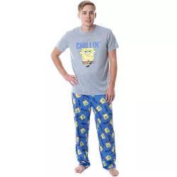 Nickelodeon SpongeBob SquarePants Mens' Chillin' Sleep Pajama Set (XX-Large) Multicoloured