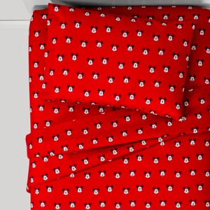 Mickey Mouse & Friends Mickey Mouse Twin Sheet Set Red, Black Red