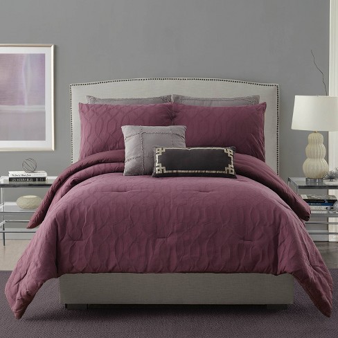 Aubergine Matelasse Comforter Set Ayesha Curry Target