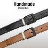 Van Heusen Men's Reversible Leather Dress Belt, 1.25" Cut For Fit,  Two-in-One Belts for Dress Pants, Dress Shoes, One Size, Light Brown/Black - 4 of 4