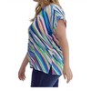 Women's Tiger Print V-Neck Top - Plus - entro - 2 of 4