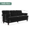 Hyleory 67.32" Upholstered Chenille Loveseat for Living Room Bedroom - 4 of 4