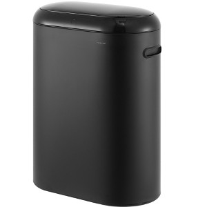 happimess Robo Kitchen 13.2-Gallon Slim Oval Motion Sensor Touchless Trash Can with Touch Mode - 1 of 4