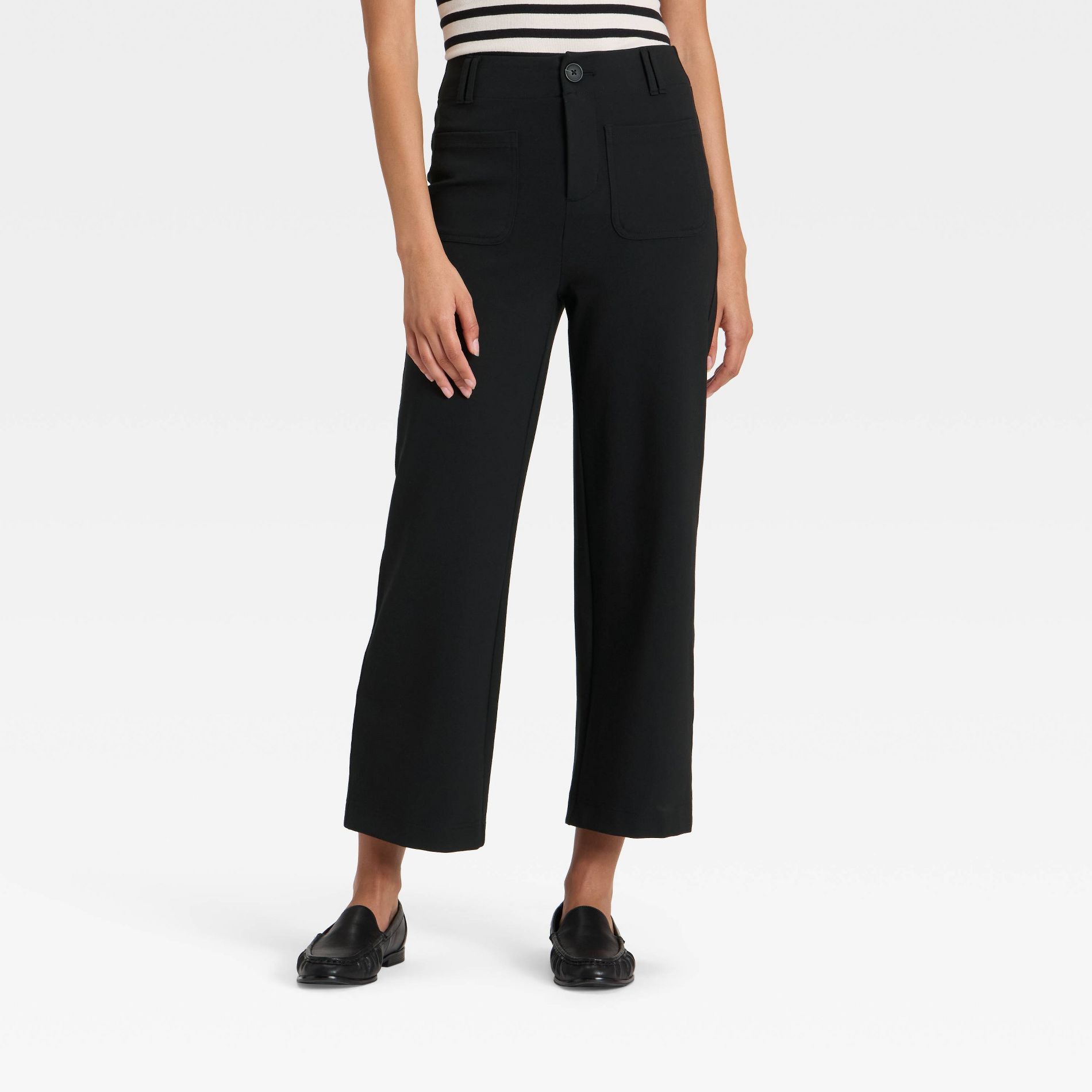 Women's High-Rise Cropped Pants - A New Day™