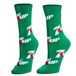 Crazy Socks, 7 Up Logos, Funny Novelty Socks, Medium - 1 of 1