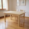 HomeRoots 48" Natural Solid Wood Dining Table - 2 of 4