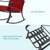 Sonkuki 3 Pieces Patio Bistro Set, Outdoor Funiture Set with 2 Rocking Chairs, Tempered Glass Top Coffee Table and Cushion - 3 of 4