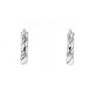 Ross-Simons Italian Sterling Silver Twisted Oval Hoop Earrings - 4 of 4