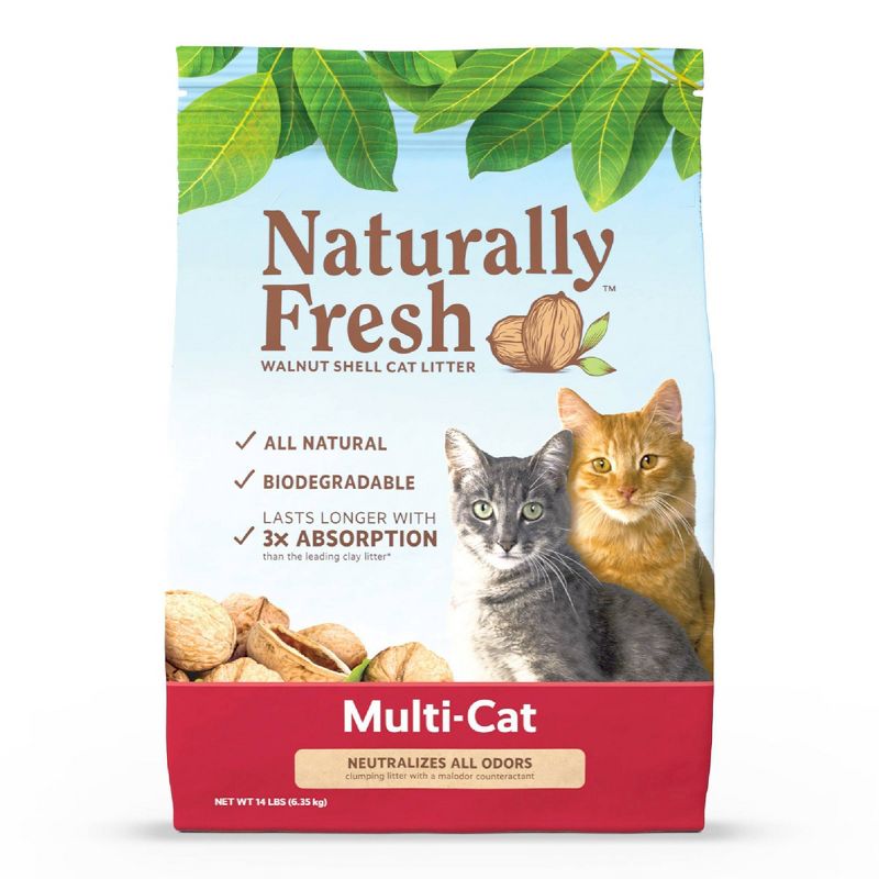 Naturally Fresh Multi-Cat Clumping Litter - 14lbs, 1 of 7
