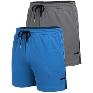 COOFANDY Men's 2 Pack Gym Workout Shorts Quick Dry Athletic Shorts 5 Inch Lightweight Sports Running Shorts with Pockets - 1 of 4