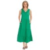 Collections Etc Eyelet Trim V-Neck Sleeveless Tiered Knit Dress - 2 of 4