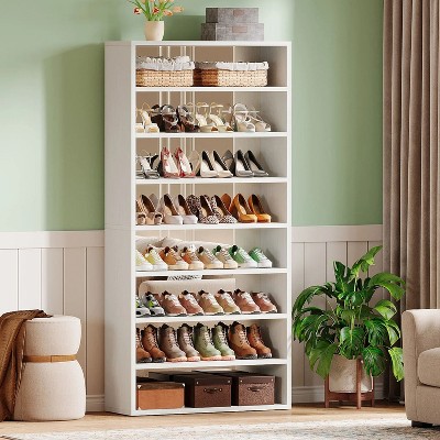 Hommoo Tall Shoe Rack with Mirror Design