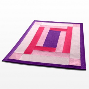 Slickblue Patchwork Design Throw Blanket, 59"x78.7", 5 Color Options, Soft Coral Fleece, Perfect for Home or Travel Use - 1 of 3