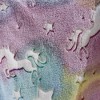 Star Glow Unicorn Micro Plush All Season Throw 50" X 60" Multicolor by Plazatex - 3 of 3