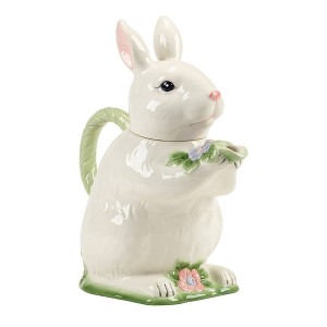 Certified International 32oz Easter Morning 3D Bunny Teapot - 1 of 4